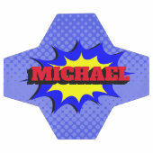 スーパーヒーローキッズ漫画パーソナライズされたブック名 サッカーボール (フラット)