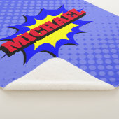 スーパーヒーローキッズ漫画パーソナライズされたブック名 シェルパブランケット (3/4)