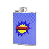 スーパーヒーローキッズ漫画パーソナライズされたブック名 フラスク (左)