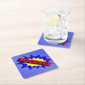 スーパーヒーローキッズ漫画パーソナライズされたブック名 ペーパーコースター (インサイチュ)