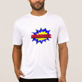 スーパーヒーローキッズ漫画パーソナライズされたブック名 Tシャツ (正面)