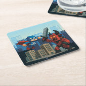 スーパーヒーロースカイブレードショーダウントートバッグ スクエアペーパーコースター (アングル)