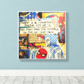 スーパーヒーローストレッチキャンバス印刷 キャンバスプリント (インサイチュ (ウッドフロア))