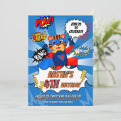 スーパーヒーロータイガー誕生日パーティー 招待状 (スタンド正面)