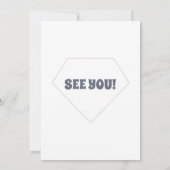 スーパーヒーローツインズバースデーパーティーへの招待 招待状 (裏面)