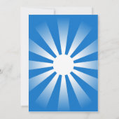 スーパーヒーローテーマ子供の誕生日パーティー 招待状 (裏面)