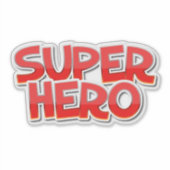 スーパーヒーローデカール シール (正面)