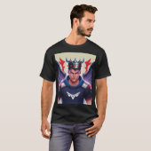 スーパーヒーローデザイン非常に甘い美しいデザイン Tシャツ (正面フル)