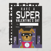 スーパーヒーロードッグ教室バレンタイン シーズンカード (正面/裏面)