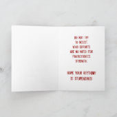 スーパーヒーロードッグ誕生日カード カード (内部)