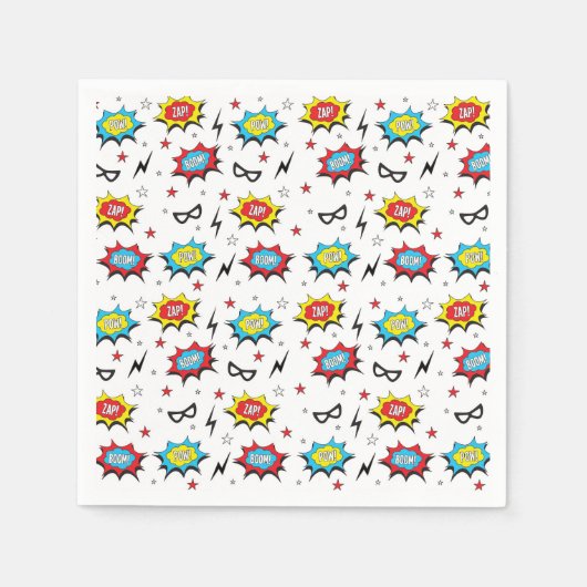 スーパーヒーローナプキンス スタンダードカクテルナプキン (正面)