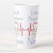 スーパーヒーローナースジャイアントコーヒーマグ カフェラテマグ (正面)