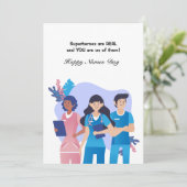 スーパーヒーローナースデイ挨拶カード (スタンド正面)