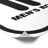 スーパーヒーローバスルームおもしろいポスター ポスター (角)