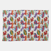 スーパーヒーローバブルパターン キッチンタオル (横)