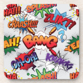 スーパーヒーローバブルパターン コースター (正面)