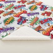 スーパーヒーローバブルパターン シェルパブランケット (3/4)