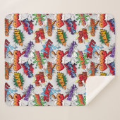 スーパーヒーローバブルパターン シェルパブランケット (正面(横))