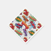 スーパーヒーローバブルパターン スタンダードカクテルナプキン (角)