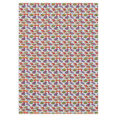 スーパーヒーローバブルパターン テーブルクロス (正面)