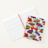 スーパーヒーローバブルパターン ノートブック (内部)