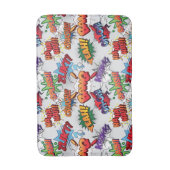 スーパーヒーローバブルパターン バスマット (正面縦)