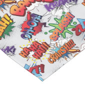 スーパーヒーローバブルパターン ミディアムテーブルランナー (コーナー)