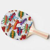 スーパーヒーローバブルパターン 卓球ラケット (横)