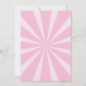 スーパーヒーローバースデーパーティすごいのヒーローガール写真 招待状 (裏面)