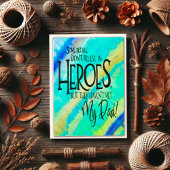 スーパーヒーローパパキュートモダンインスピレーション カード