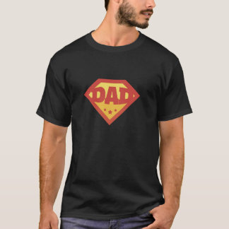 スーパーヒーローパパファーザーズデイパパユーモア90sレトロ tシャツ
