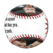 スーパーヒーローパパ漫画ファミリー2 Photo Keepsake 野球ボール (裏面)
