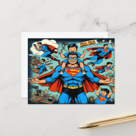 スーパーヒーローパパ シーズンポストカード