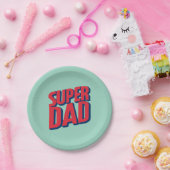 スーパーヒーローパパ ペーパープレート (パーティー)