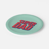 スーパーヒーローパパ ペーパープレート (アングル)