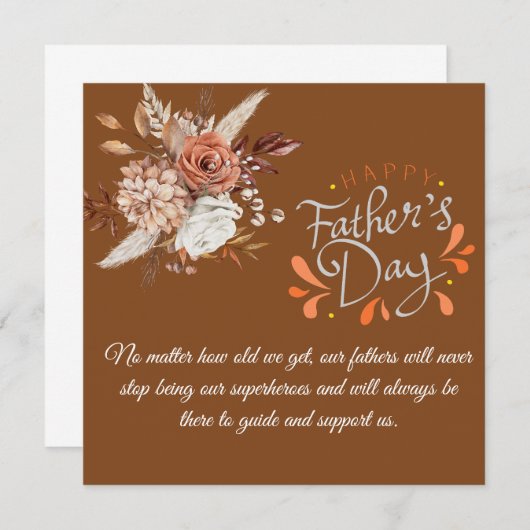 スーパーヒーローパパ、父の日記表 (正面/裏面)