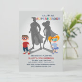 スーパーヒーローパーティの招待状 招待状 (スタンド正面)