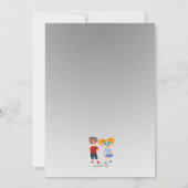 スーパーヒーローパーティの招待状 招待状 (裏面)