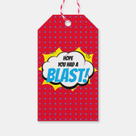 スーパーヒーローパーティーありがとう文字 ギフトタグ