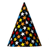 スーパーヒーローパーティー数々のハット – カラースター パーティーハット (裏面)