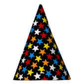 スーパーヒーローパーティー数々のハット – カラースター パーティーハット (右)