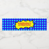 スーパーヒーローパーティー緊急水和 ペットボトルラベル (シングルラベル)
