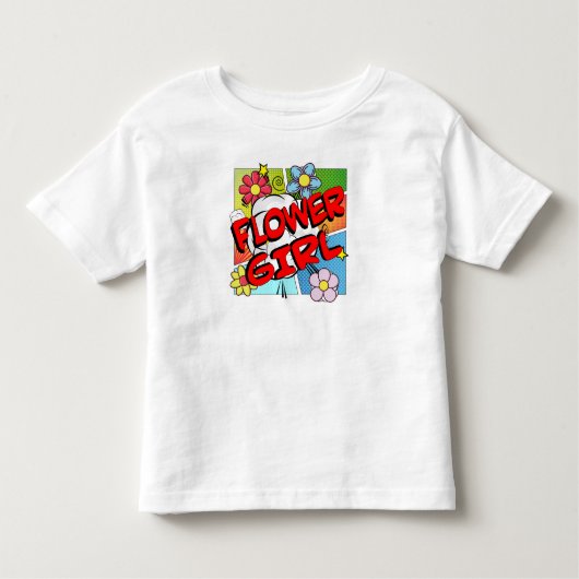 スーパーヒーローフラワーガール トドラーTシャツ (正面)