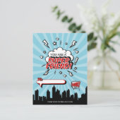 スーパーヒーローフレンド漫画バレンタインポストカード シーズンポストカード (スタンド正面)