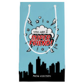 スーパーヒーローフレンド漫画バレンタイン抱き枕 スモールペーパーバッグ (正面)