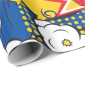 スーパーヒーローブラスト壁紙 ラッピングペーパー (ロールコーナー)