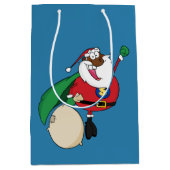 スーパーヒーローブラックサンタ抱き枕 ミディアムペーパーバッグ (正面)