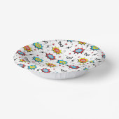 スーパーヒーロープレート ペーパーボウル (傾斜あり)