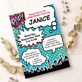 スーパーヒーローベビーシャワーパーティの招待状 招待状