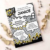 スーパーヒーローベビーシャワーパーティの招待状 招待状